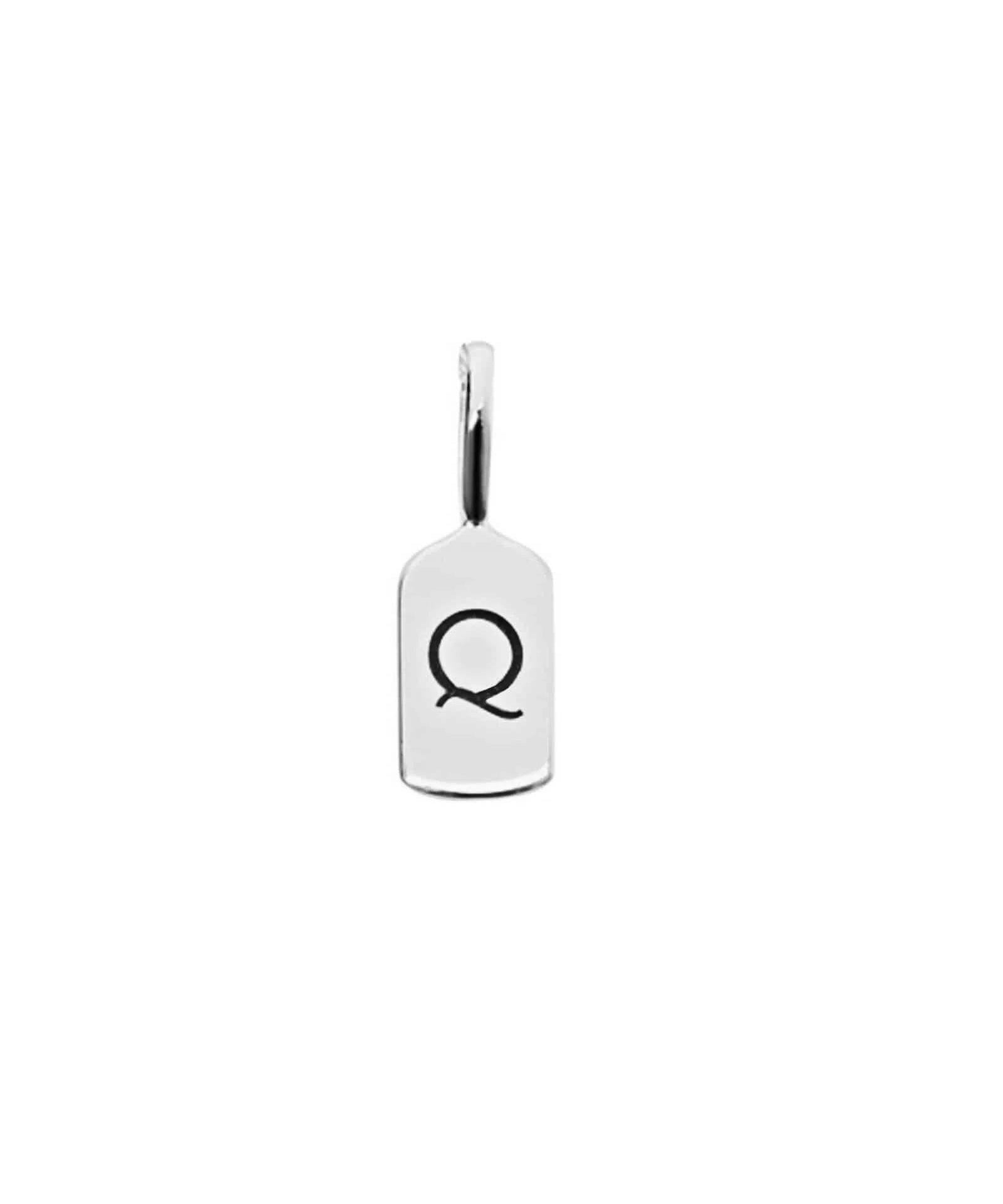Picture of Luna Rae White Gold Letter Q