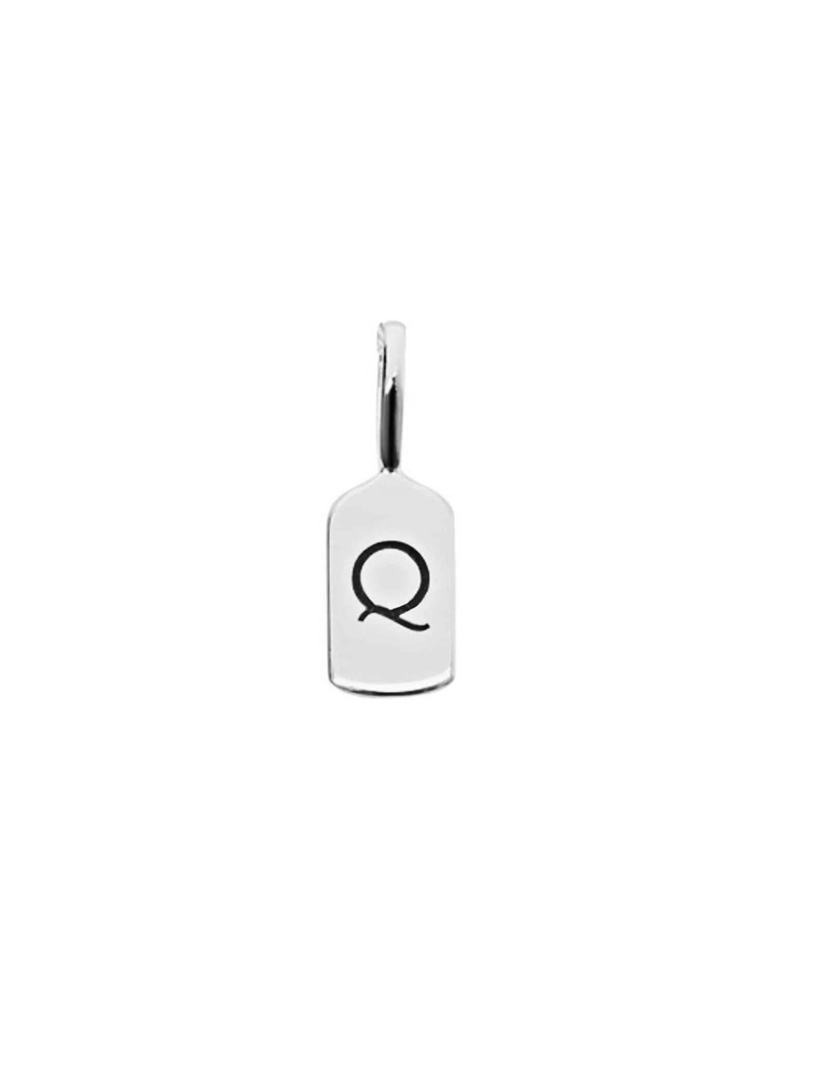 Picture of Luna Rae White Gold Letter Q