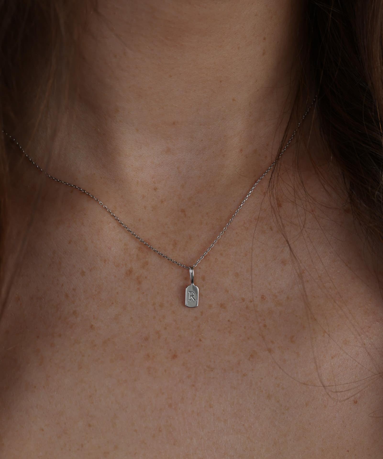Picture of Luna Rae White Gold Letter R
