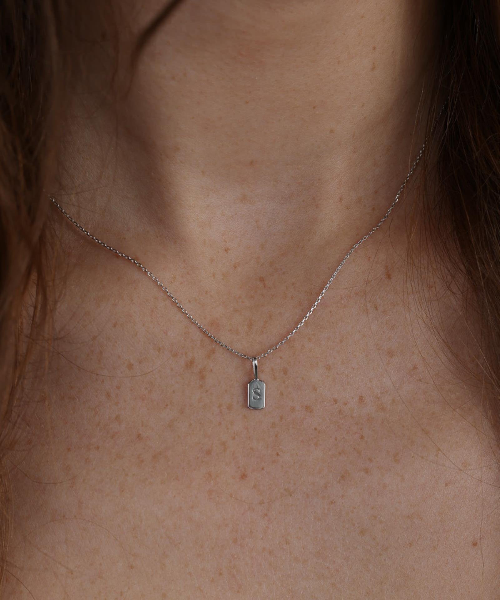 Picture of Luna Rae White Gold Letter S