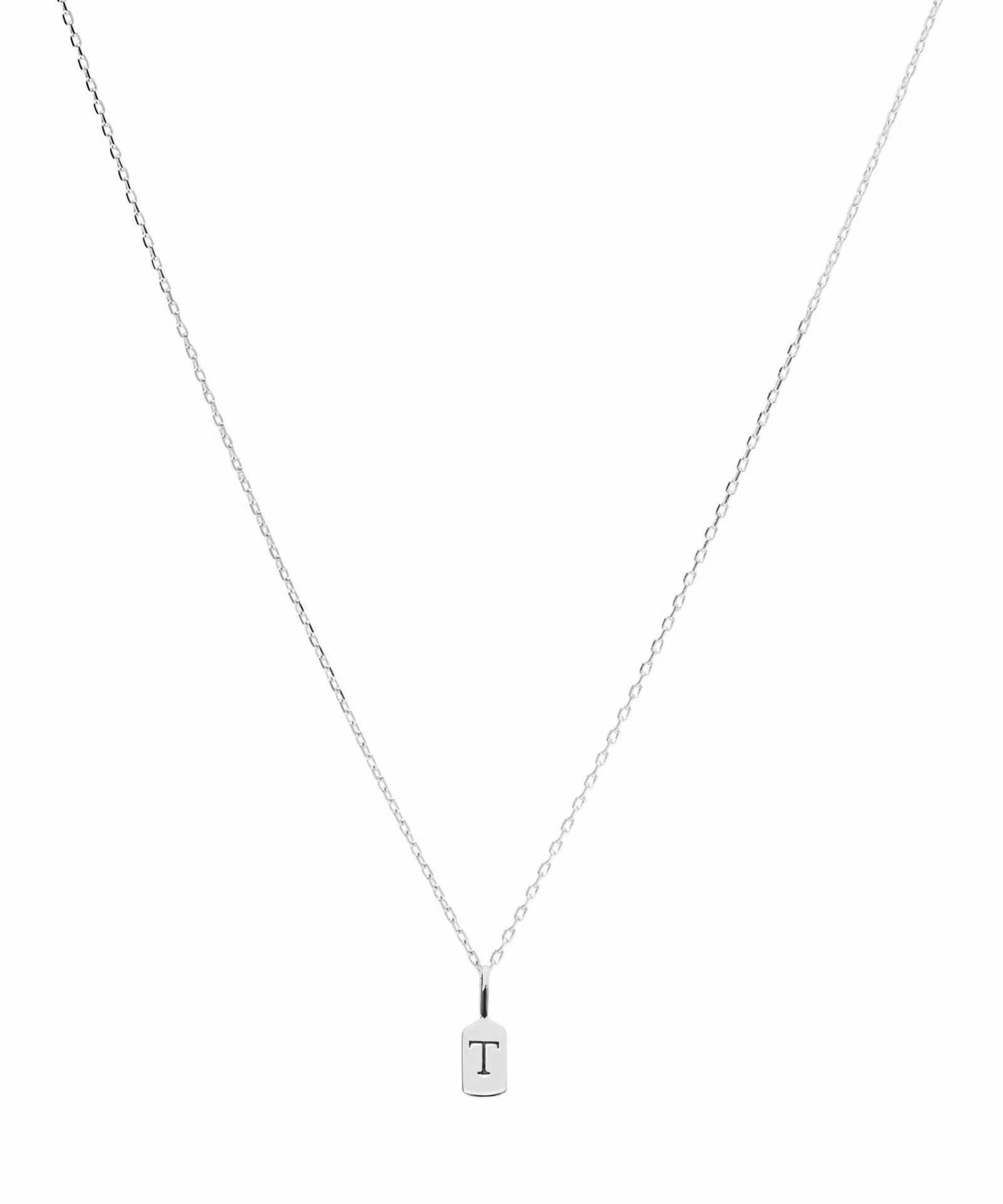 Picture of Luna Rae White Gold Letter T