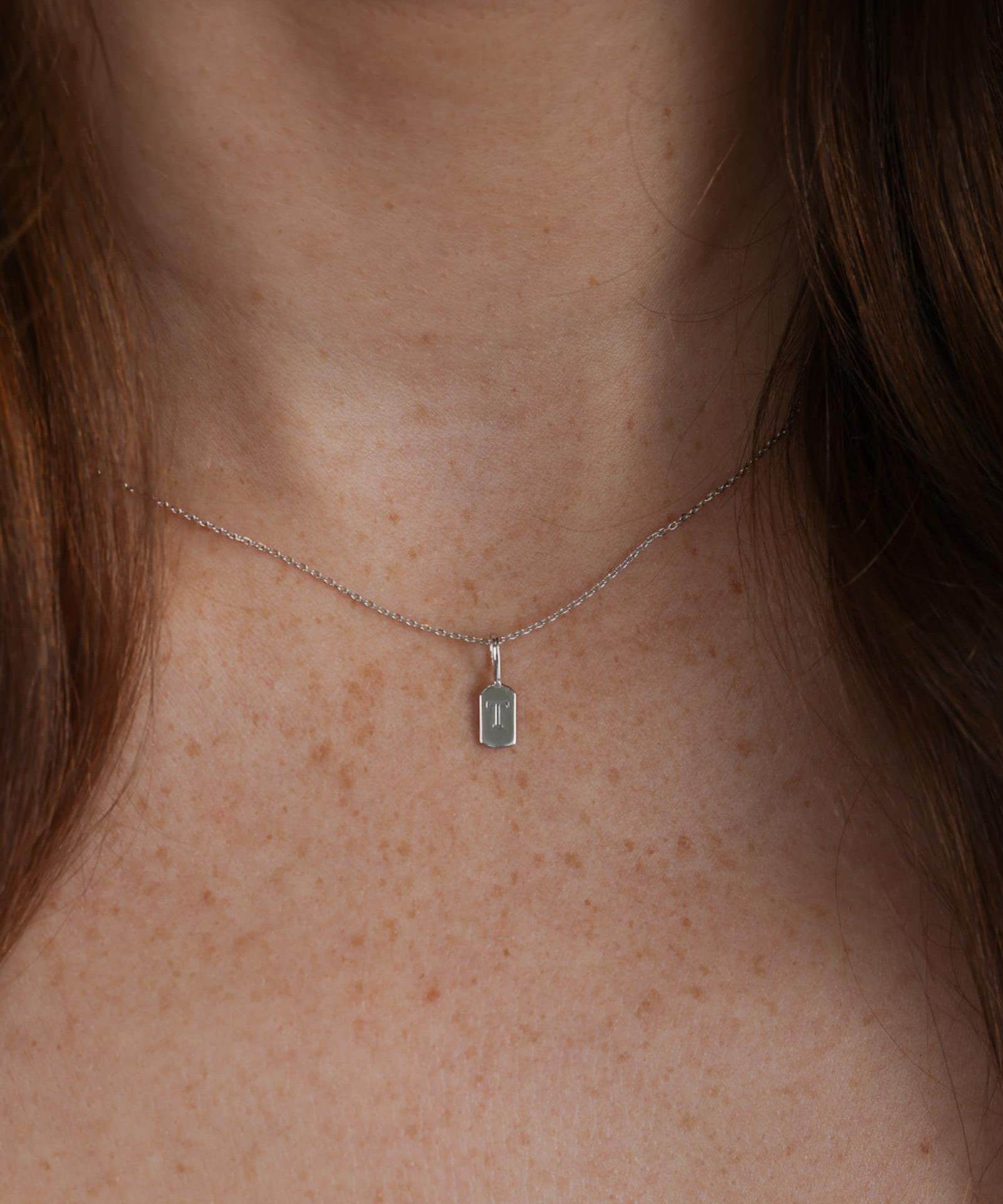Picture of Luna Rae White Gold Letter T