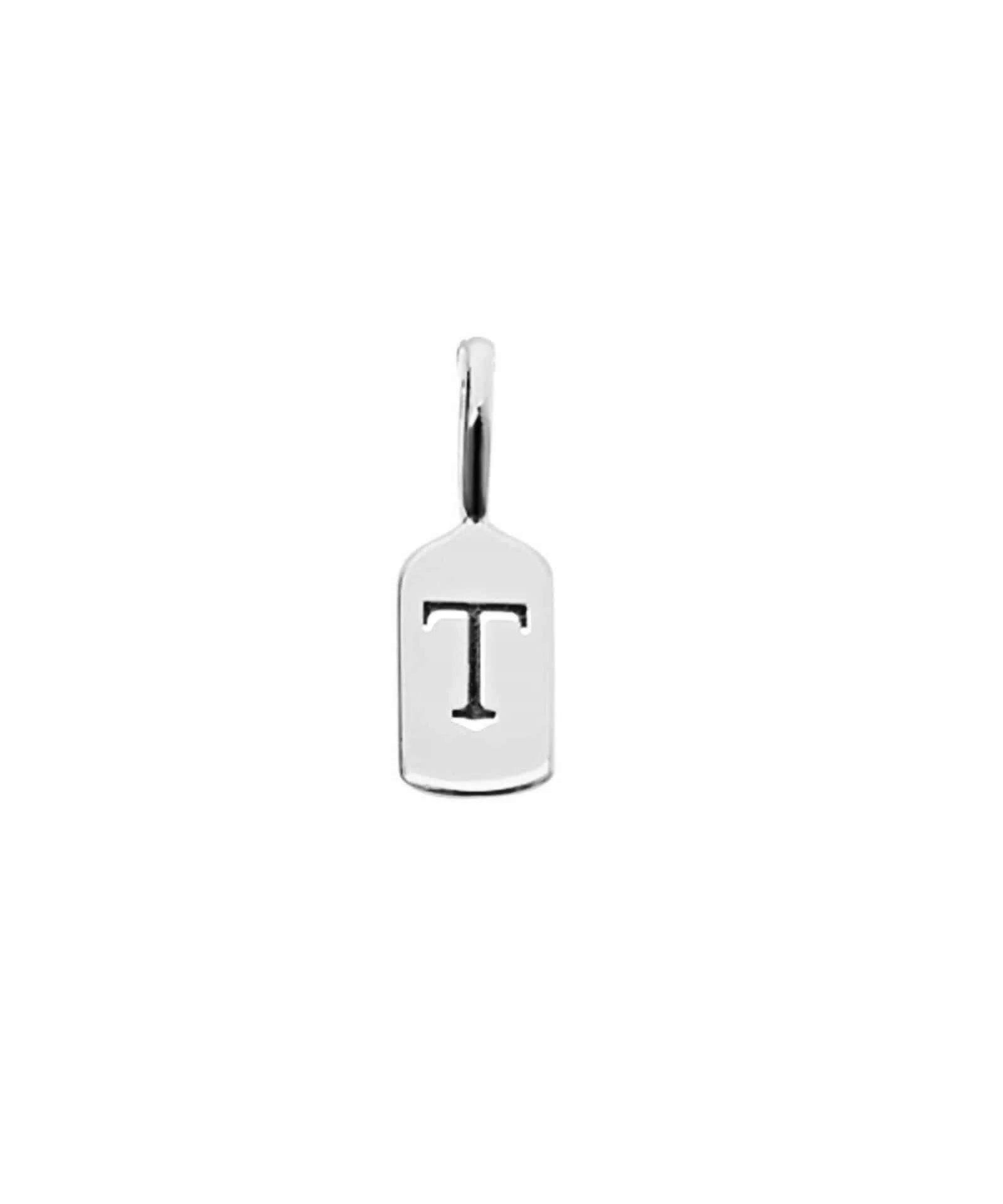 Picture of Luna Rae White Gold Letter T