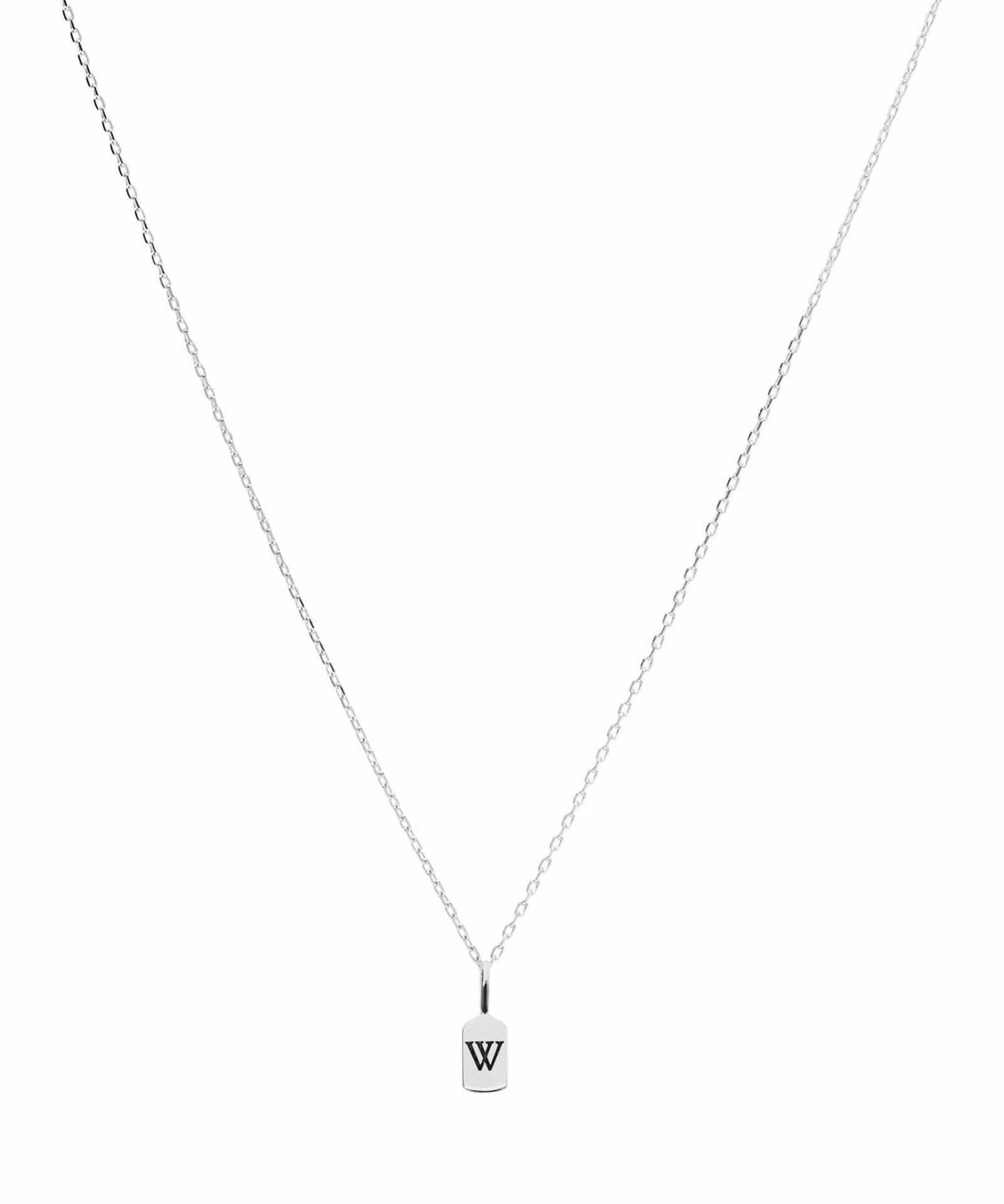 Picture of Luna Rae White Gold Letter W