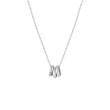 White Gold Love Ring Necklace