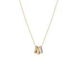 White Gold Love Ring Necklace