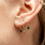 Yellow Gold Birthstone Earrings