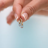 Yellow Gold Birthstone Earrings