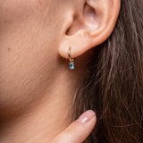 Yellow Gold Birthstone Earrings