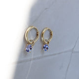 Yellow Gold Birthstone Earrings