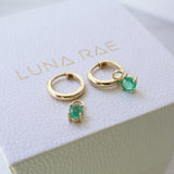 Yellow Gold Birthstone Earrings