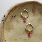 Yellow Gold Birthstone Earrings