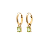 Yellow Gold Birthstone Earrings