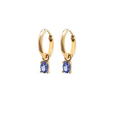 Yellow Gold Birthstone Earrings