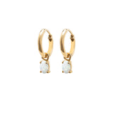 Yellow Gold Birthstone Earrings