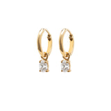 Yellow Gold Birthstone Earrings