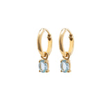 Yellow Gold Birthstone Earrings
