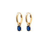 Yellow Gold Birthstone Earrings