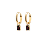 Yellow Gold Birthstone Earrings