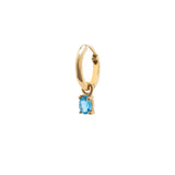 Yellow Gold Birthstone Earrings