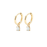Yellow Gold Birthstone Earrings