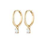 Yellow Gold Birthstone Earrings