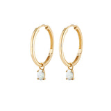 Yellow Gold Birthstone Earrings