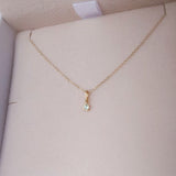 Dainty Aquamarine Necklace