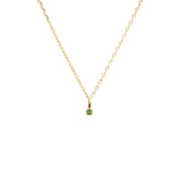 Dainty Emerald Necklace