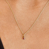 Dainty Garnet Necklace