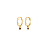 Dainty Garnet Huggies