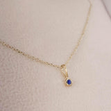 Dainty Sapphire Necklace