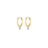 Dainty Topaz Huggies