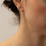 Yellow Gold Dainty Diamond Earrings