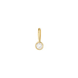 Yellow Gold Dainty Diamond Pendant