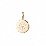 Solid Gold Family Imprint Pendant