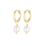 Yellow Gold Isla Pearl Earrings