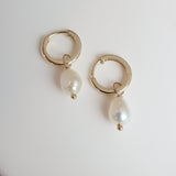 Yellow Gold Isla Pearl Earrings