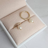 Yellow Gold Isla Pearl Earrings