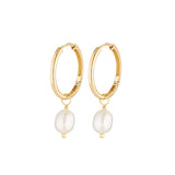 Yellow Gold Isla Pearl Earrings