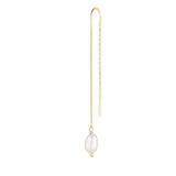 Yellow Gold Lola Pearl Earrings