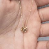 Yellow Gold Love Ring Pendant