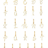 Solid Gold Luna Script Letters Necklace