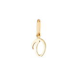 Yellow Gold Luna Script Letters Pendant