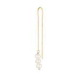 Yellow Gold Mila Pearl Earrings